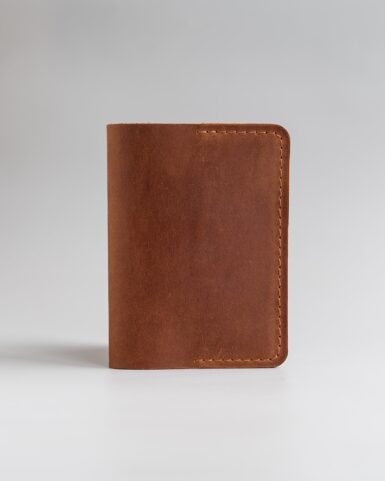 price for Passport cover made of crazy horse leather, in red color