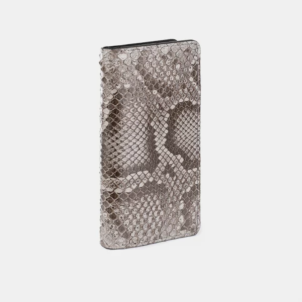 price for Wallet made of gray python skin with small scales