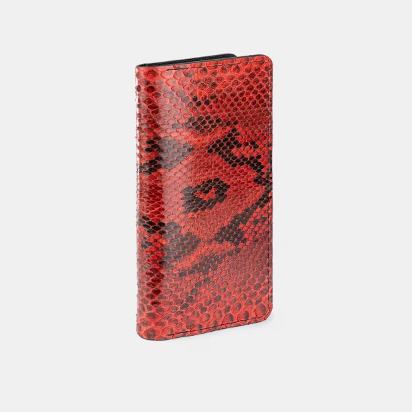 price for A wallet made of red python skin with small scales