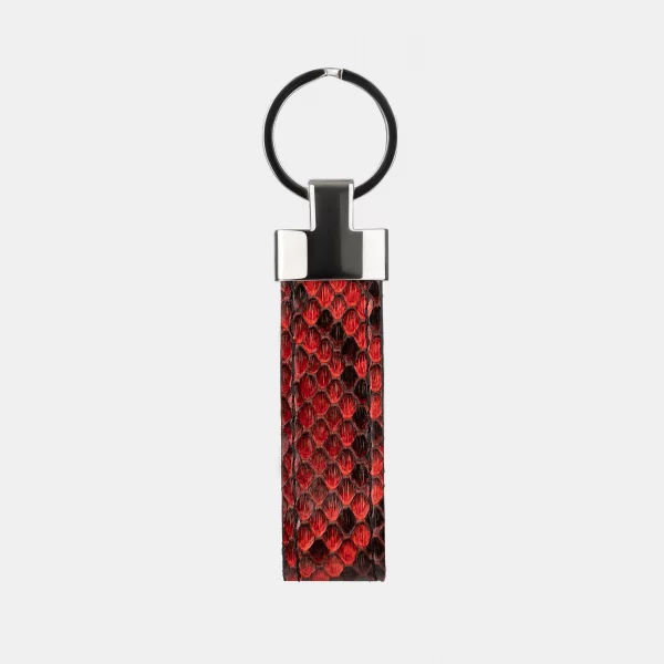 price for Keychain made of red python skin