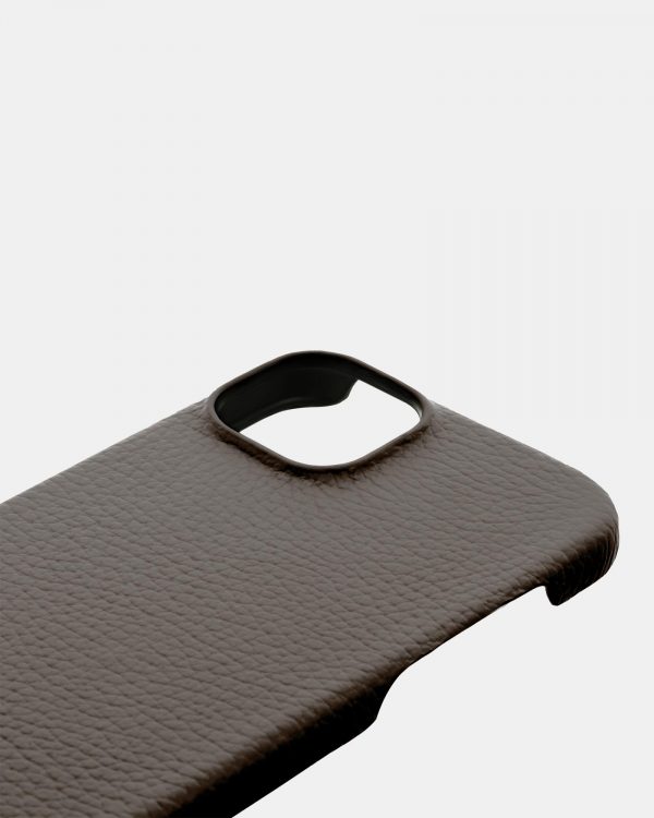 ціна на Світло-коричневий шкіряний чохол для iPhone 15