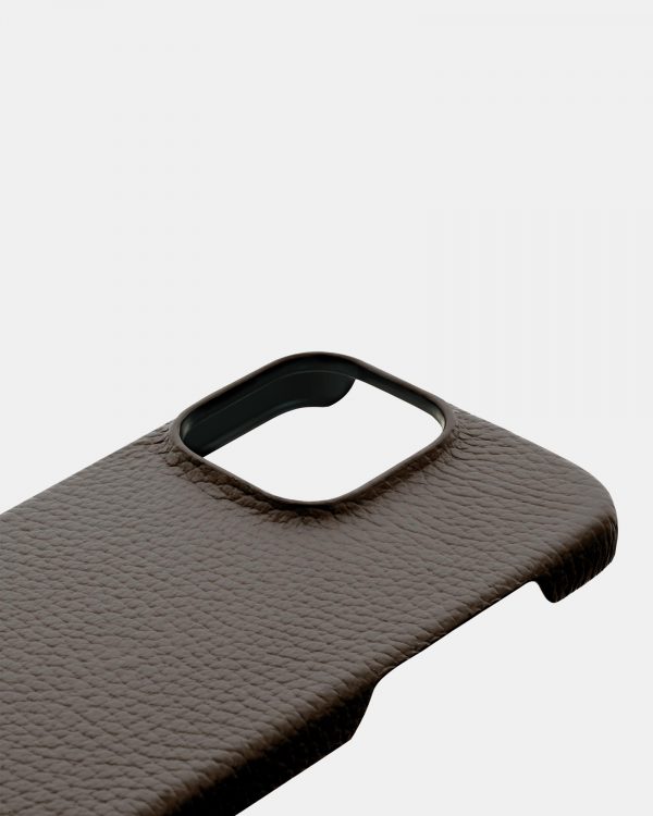 ціна на Світло-коричневий шкіряний чохол для iPhone 13 Pro