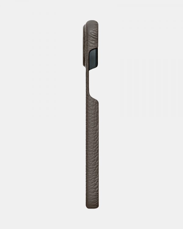 Светло-коричневый кожаный чехол для iPhone 13 Mini