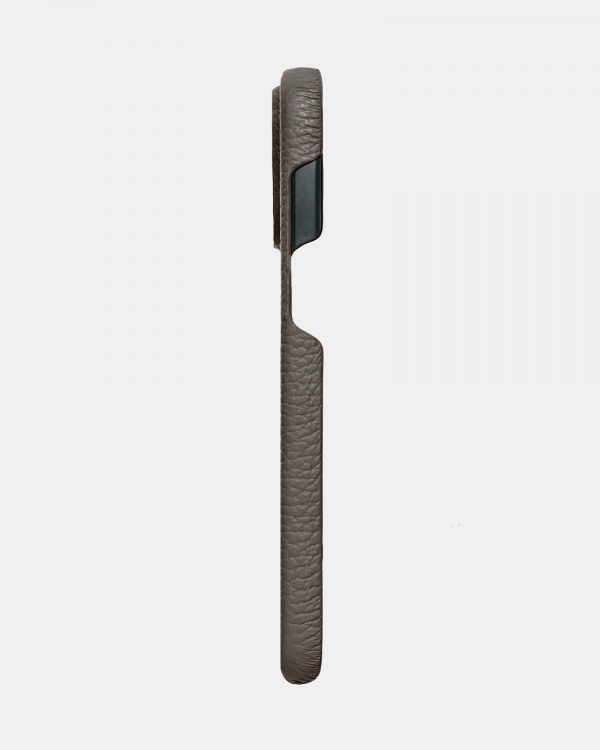 Светло-коричневый кожаный чехол для iPhone 14 Pro Max