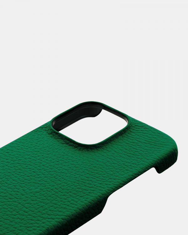ціна на Яскраво-зелений шкіряний чохол для iPhone 15 Pro