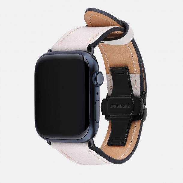Ремінець для Apple Watch із телячої шкіри флотар в бежевому кольорі