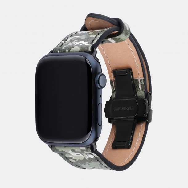 Ремінець для Apple Watch із телячої шкіри піксель