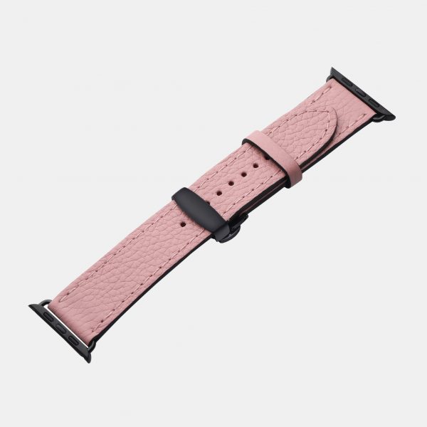 ціна на Ремінець для Apple Watch із телячої шкіри флотар в рожевому кольорі