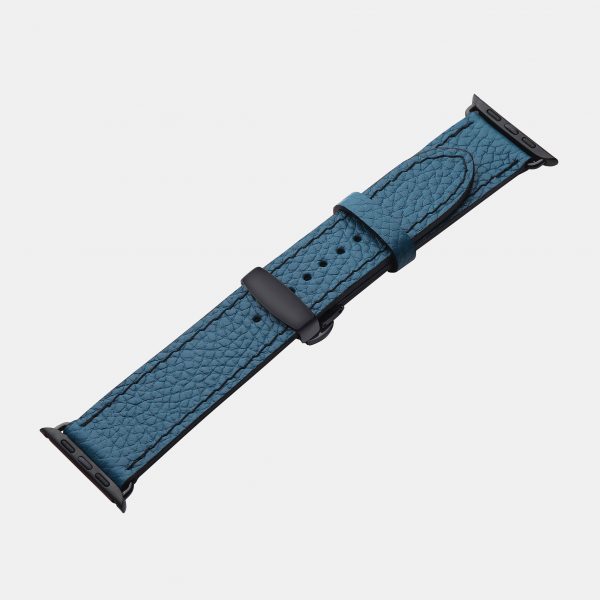 ціна на Ремінець для Apple Watch із телячої шкіри флотар в бірюзовому кольорі