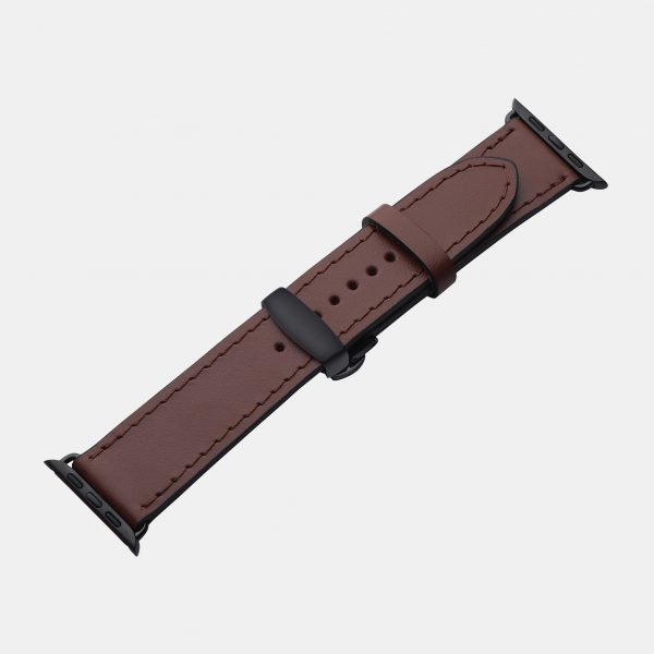 ціна на Ремінець для Apple Watch із телячої шкіри в рудому кольорі