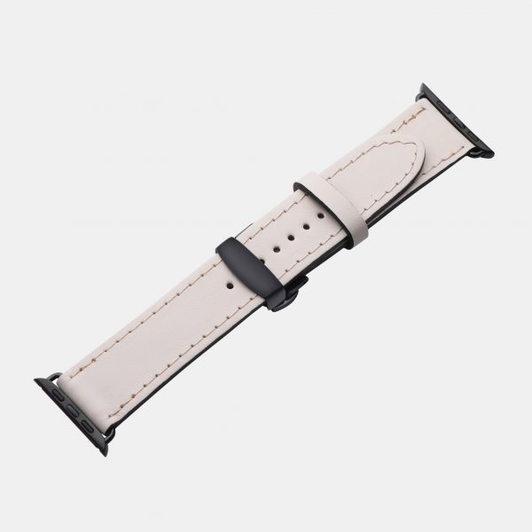 price for Band for Apple Watch made of calf leather in beige color