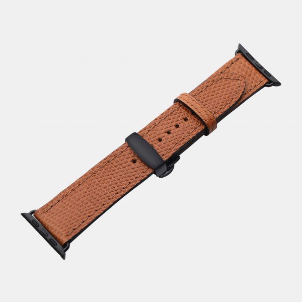 ціна на Ремінець для Apple Watch зі шкіри ігуани в рудому кольорі