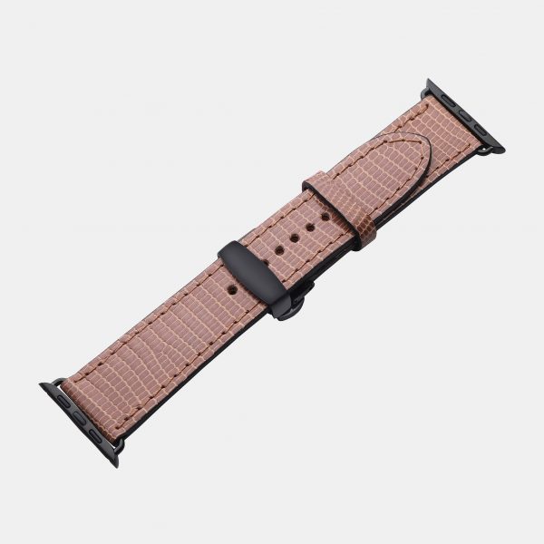 ціна на Ремінець для Apple Watch зі шкіри ігуани в бежевому кольорі