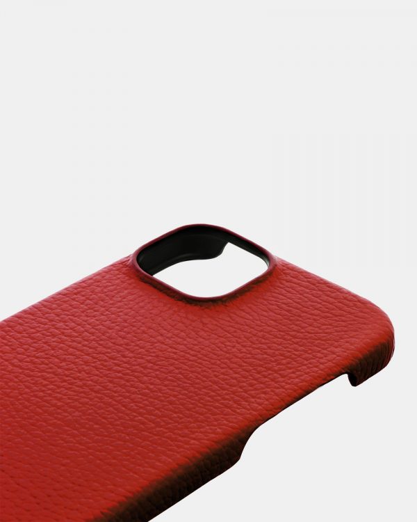 ціна на Червоний шкіряний чохол для iPhone 13 Mini