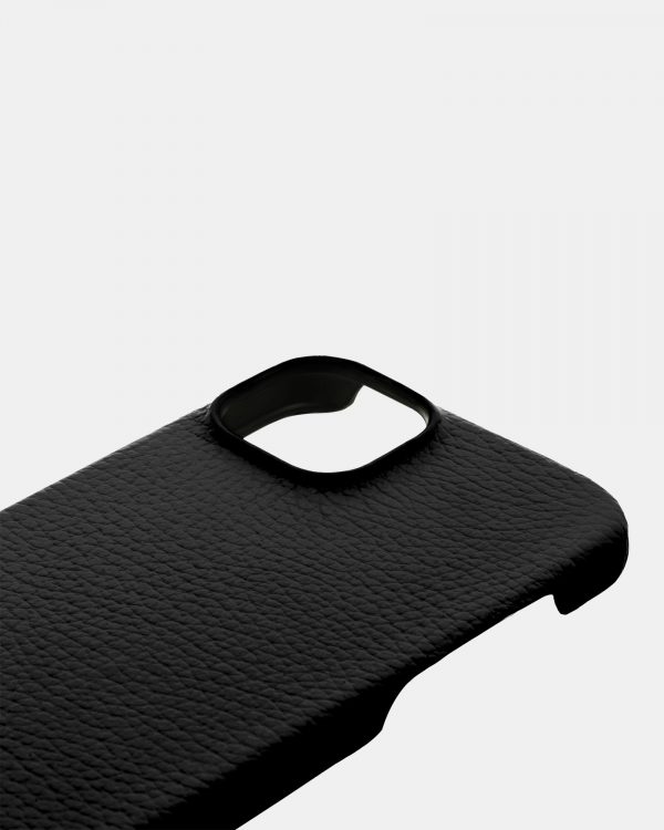 ціна на Чорний шкіряний чохол для iPhone 13 Mini
