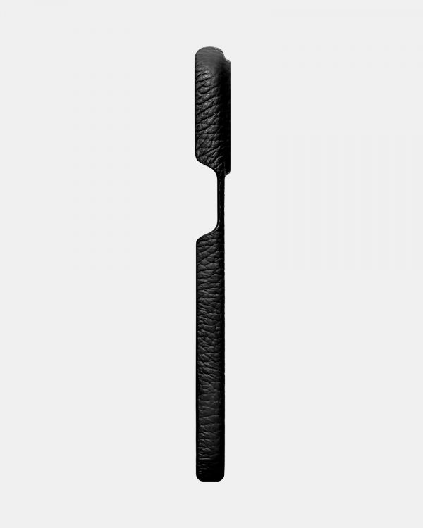 Чорний шкіряний чохол для iPhone 13 Pro Max