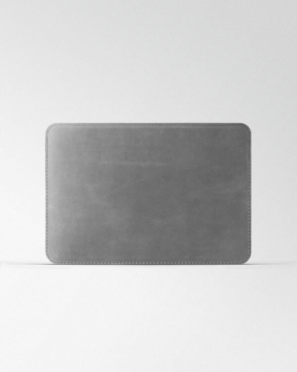 Відкритий чохол для MacBook 13 Air Pro зі шкіри крейзі хорс, в сірому кольорі