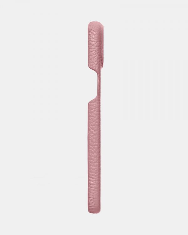 Рожевий шкіряний чохол для iPhone 15 Plus