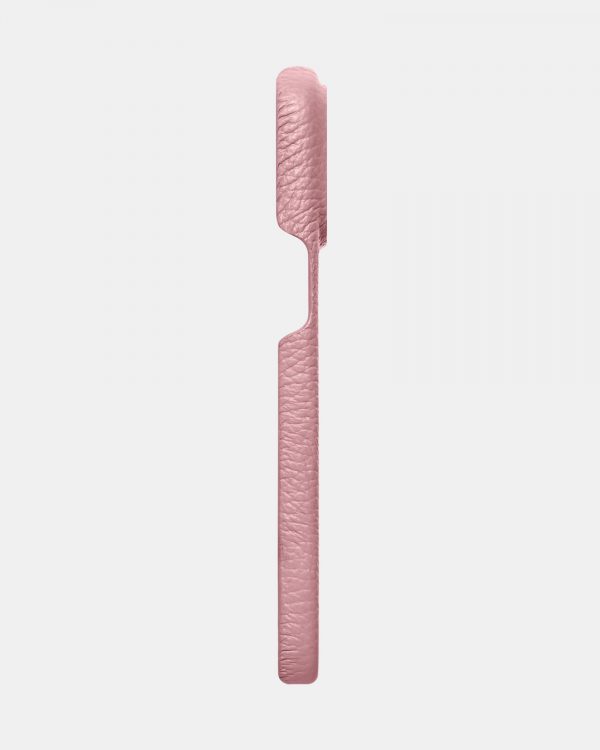 Рожевий шкіряний чохол для iPhone 14 Pro Max