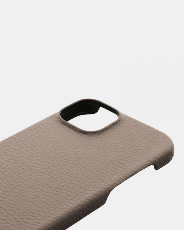 цена на Бежевый кожаный чехол для iPhone 13 Mini