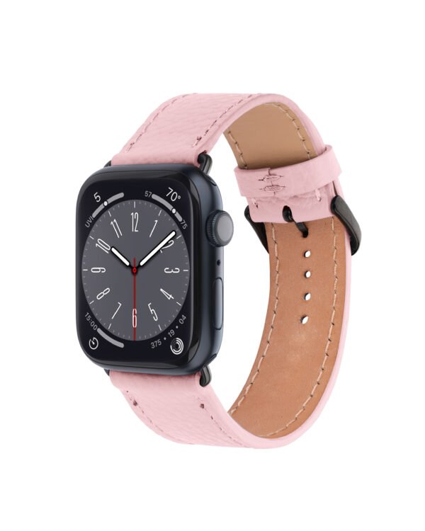 Ремінець для Apple Watch із телячої шкіри флотар в рожевому кольорі