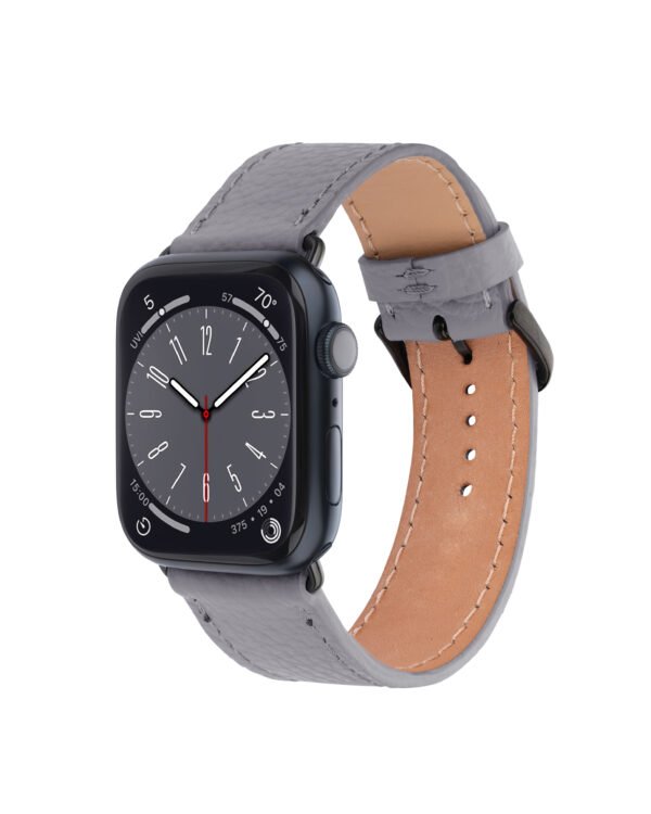 Ремінець для Apple Watch із телячої шкіри флотар в сірому кольорі