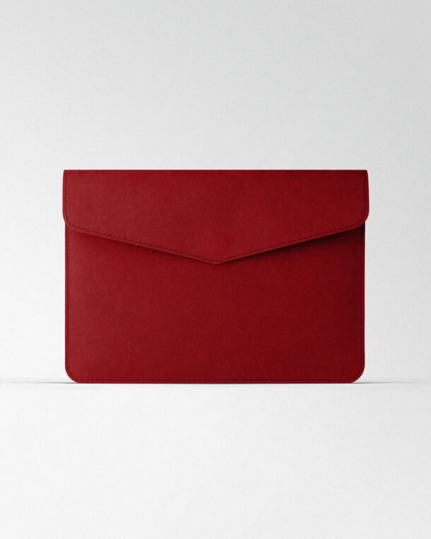 Чохол Magnetic Envelope з червоної алькантари для MacBook