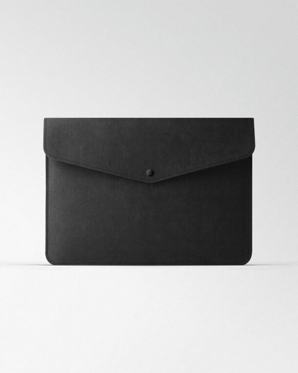 Чохол Envelope з чорної алькантари для MacBook