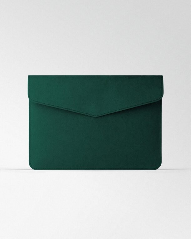 Чохол Magnetic Envelope з зеленої алькантари для MacBook