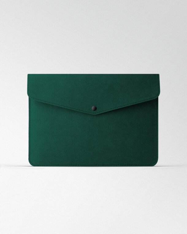 Чохол Envelope з зеленої алькантари для MacBook