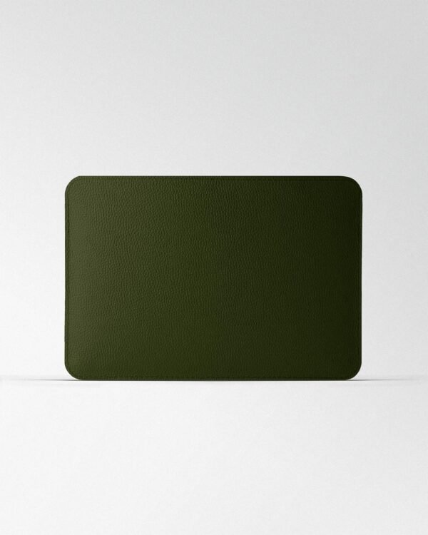 Чохол Minimalist із темно-зеленої шкіри для MacBook