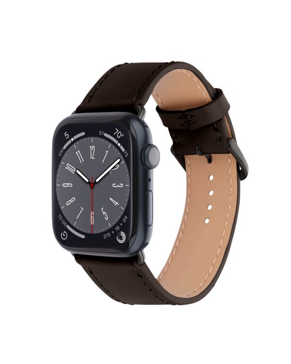 Ремінець для Apple Watch із телячої шкіри в коричневому кольорі