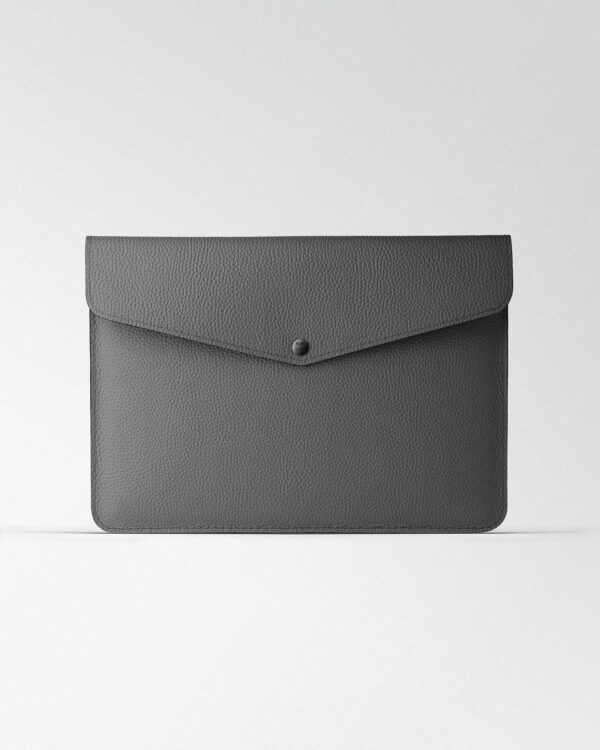Чохол Envelope із сірої шкіри для MacBook