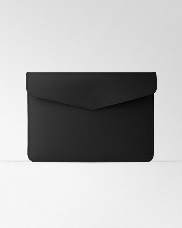 Чохол Magnetic Envelope  із чорної телячої шкіри для MacBook
