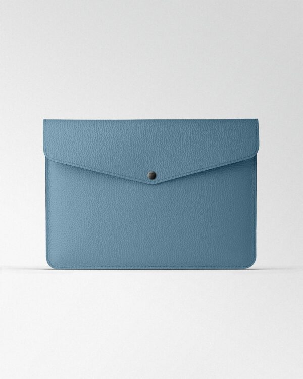 Чохол Envelope із синьої шкіри для MacBook