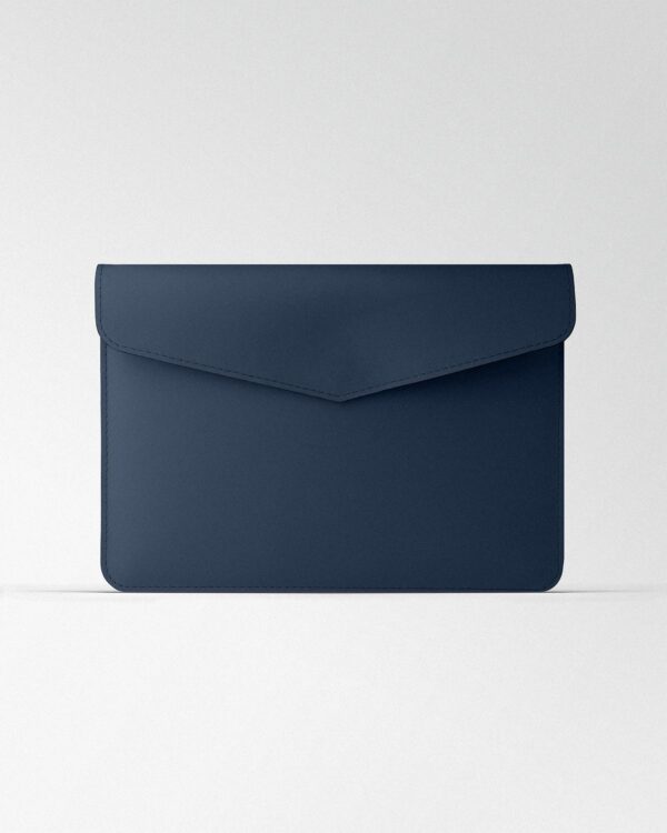 Чохол Magnetic Envelope  із темно-синьої телячої шкіри для MacBook